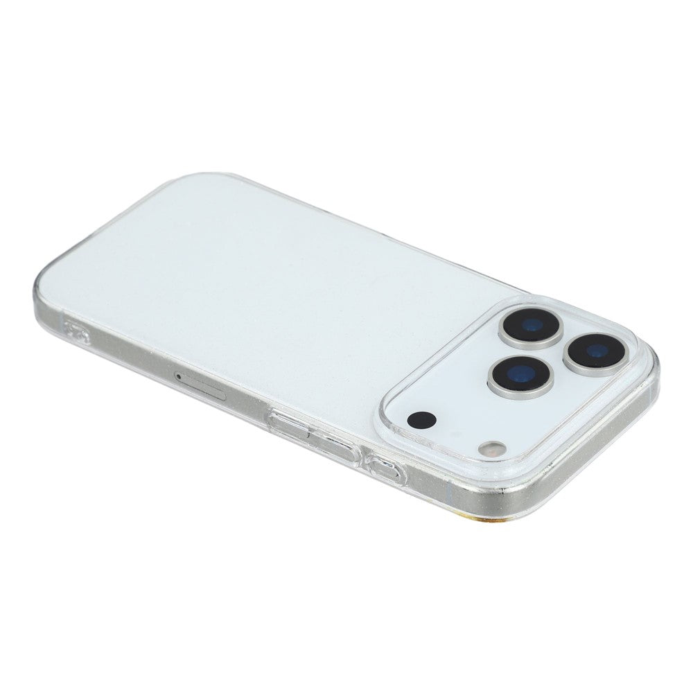 For iPhone 17 Pro Max Case Glitter Transparent Hard PC Phone Cover