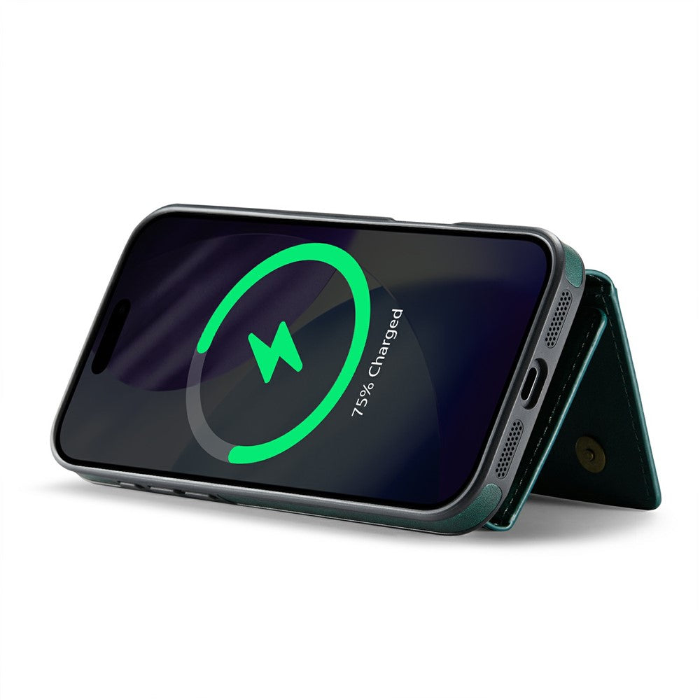 MAGKING K2 Series For iPhone 17 Pro Max Case Compatible with MagSafe PC + TPU + PU Phone Cover - Green