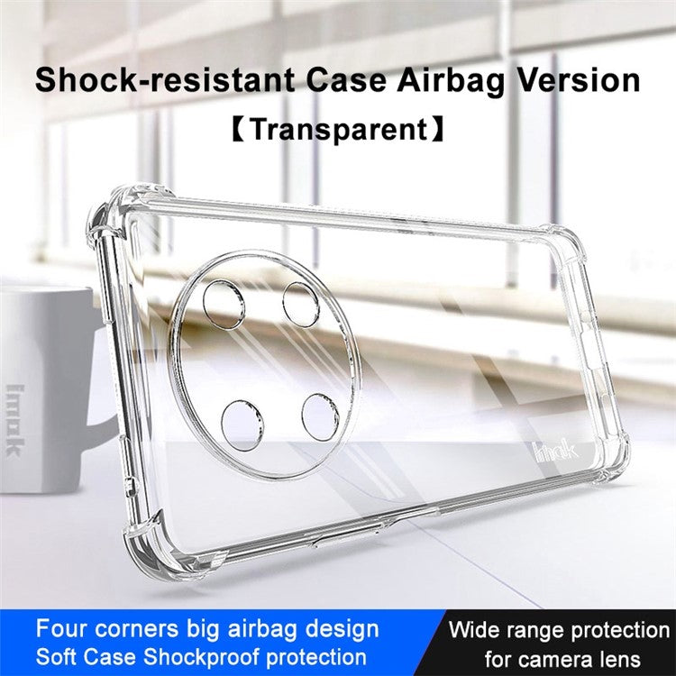 IMAK For Honor X30 5G / X40 GT 5G / Magic4 Lite 5G Four Corner Airbag Drop-proof TPU Case Anti-scratch Phone Cover - Transparent