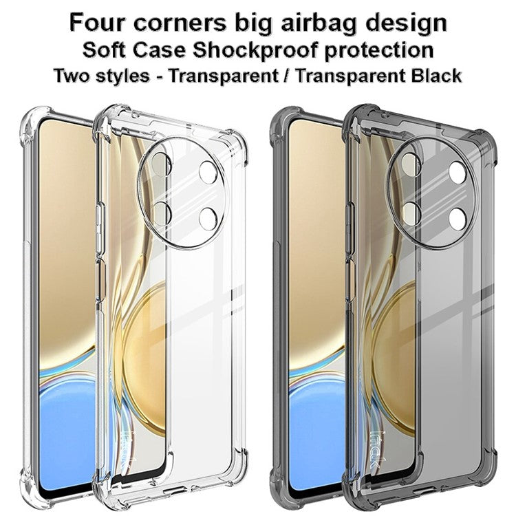 IMAK For Honor X30 5G / X40 GT 5G / Magic4 Lite 5G Four Corner Airbag Drop-proof TPU Case Anti-scratch Phone Cover - Transparent