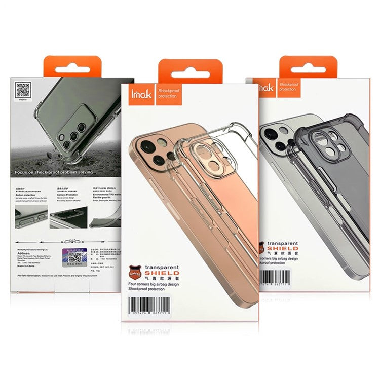 IMAK For Honor X30 5G / X40 GT 5G / Magic4 Lite 5G Four Corner Airbag Drop-proof TPU Case Anti-scratch Phone Cover - Transparent