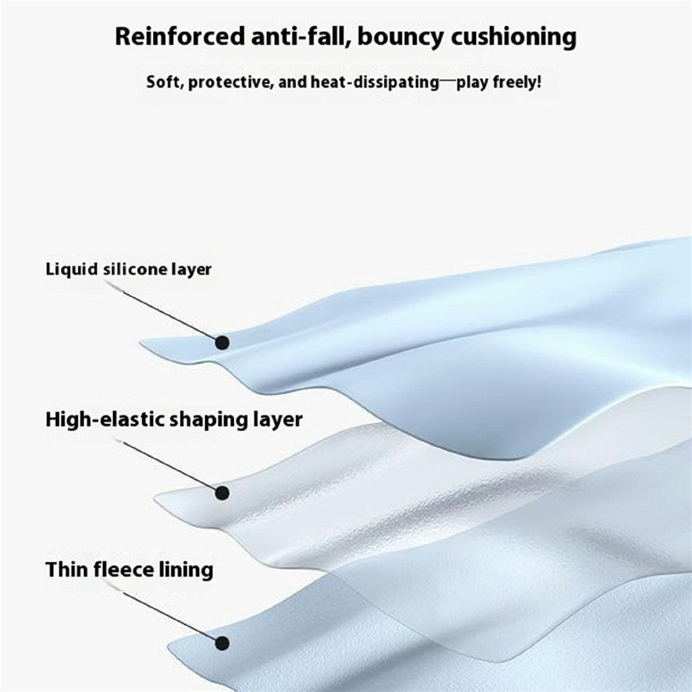 For iPhone 17 Pro Max Case Shockproof Liquid Silicone Phone Back Cover with Metal Lens Frame - White