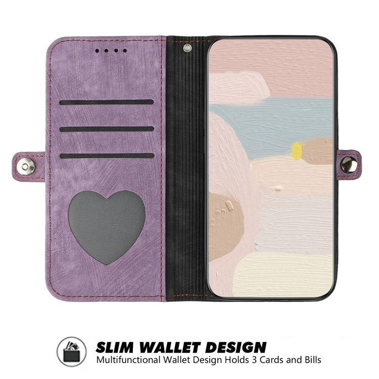 YX0020 For Google Pixel 7 Pro 5G Drop Prevention Phone Case, PU Leather Stand Function Dual Magnetic Clasp Flip Cover Shell with Strap - Light Purple