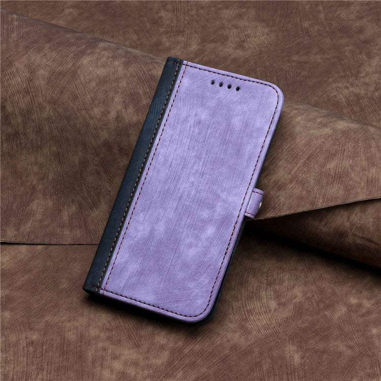 YX0020 Smart Phone Case for Google Pixel 7 5G PU Leather Foldable Stand Dual Magnetic Clasp Phone Cover Shell with Strap - Light Purple