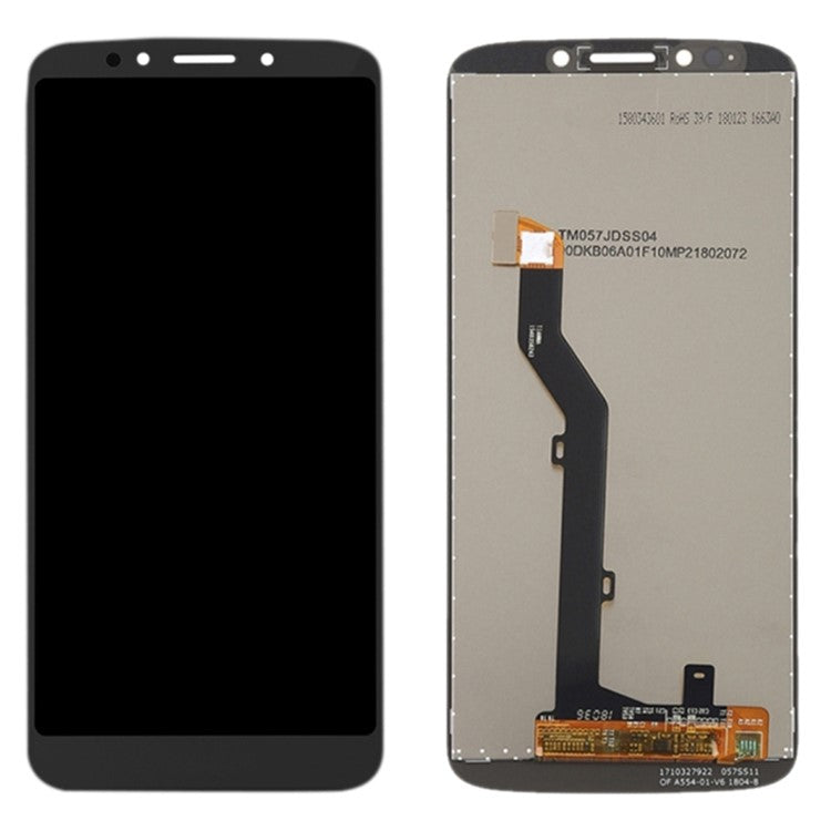For Motorola Moto G6 Play Grade C LCD Screen and Digitizer Assembly Part (without Logo) - Black