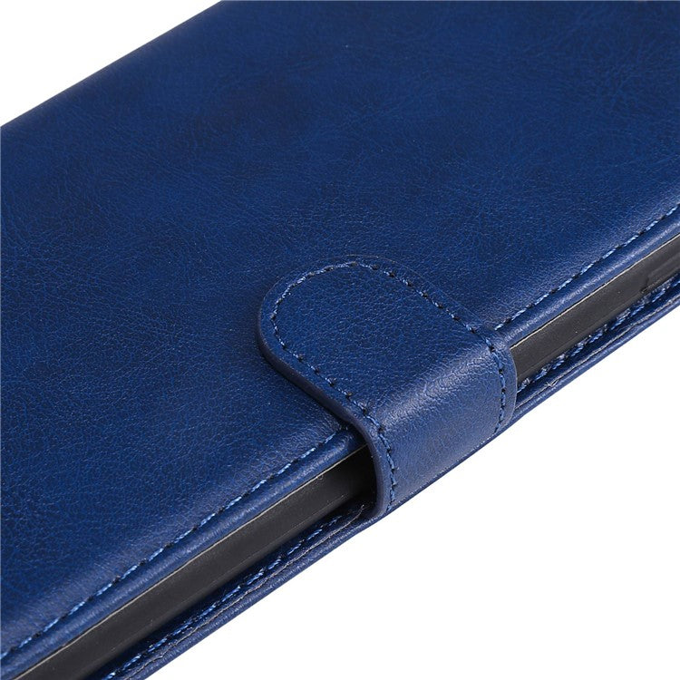 KT Leather Series-2 for Motorola Moto X30 Pro 5G / Edge 30 Ultra 5G Solid Color Wallet Case PU Leather Stand Magnetic Closure Shockproof Protective Flip Cover - Blue
