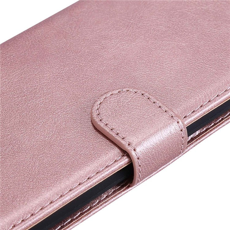 KT Leather Series-2 for Motorola Moto X30 Pro 5G / Edge 30 Ultra 5G Solid Color Wallet Case PU Leather Stand Magnetic Closure Shockproof Protective Flip Cover - Rose Gold