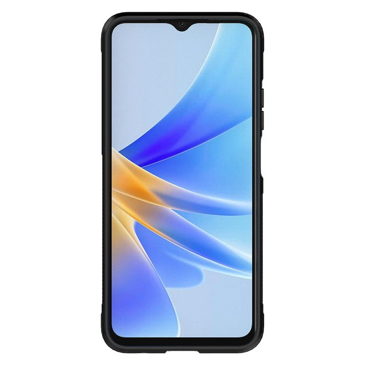 Shockproof Mobile Phone Cover for Oppo A17 4G, Drop Protection Soft TPU Protective Case - Black