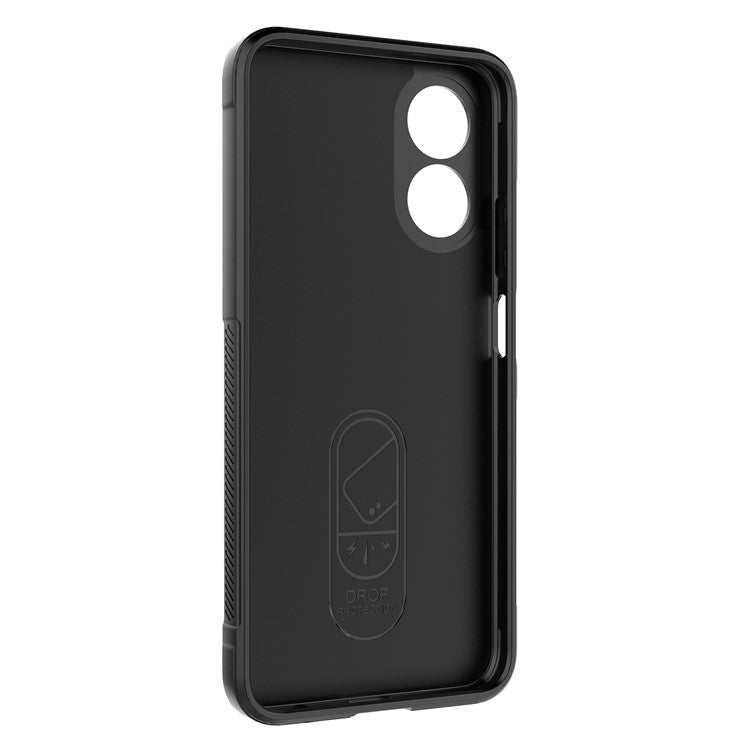 Shockproof Mobile Phone Cover for Oppo A17 4G, Drop Protection Soft TPU Protective Case - White