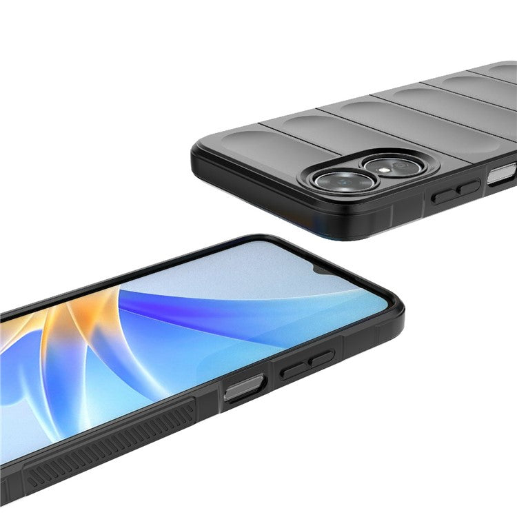Shockproof Mobile Phone Cover for Oppo A17 4G, Drop Protection Soft TPU Protective Case - White
