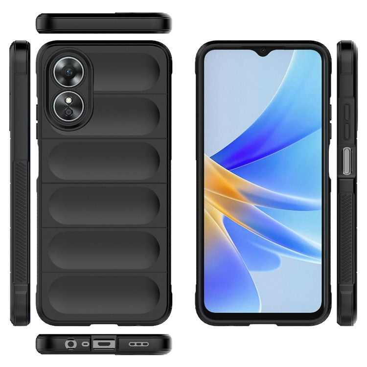 Shockproof Mobile Phone Cover for Oppo A17 4G, Drop Protection Soft TPU Protective Case - White