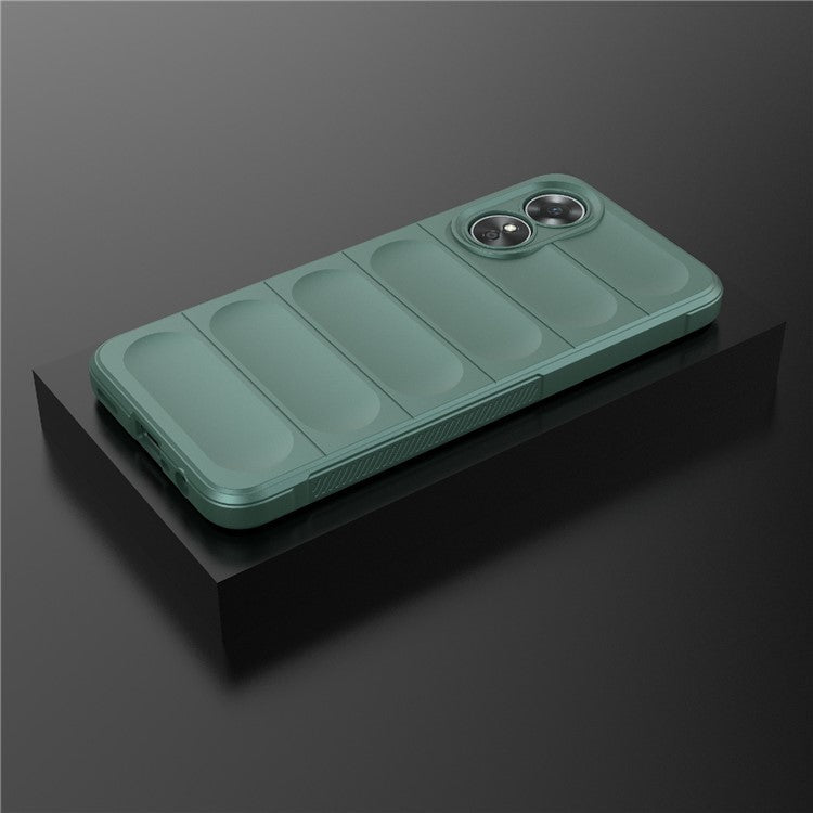 Shockproof Mobile Phone Cover for Oppo A17 4G, Drop Protection Soft TPU Protective Case - Green