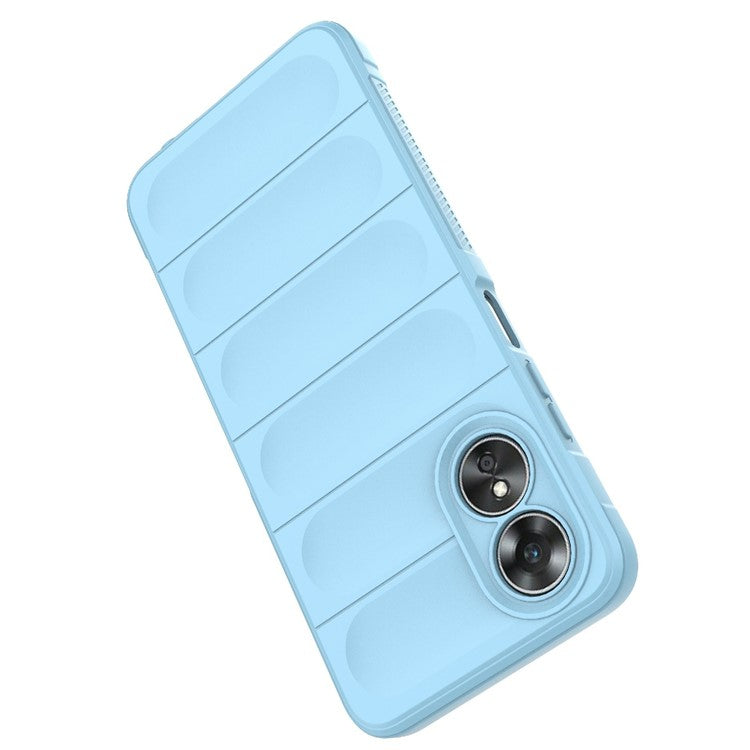 Shockproof Mobile Phone Cover for Oppo A17 4G, Drop Protection Soft TPU Protective Case - Baby Blue