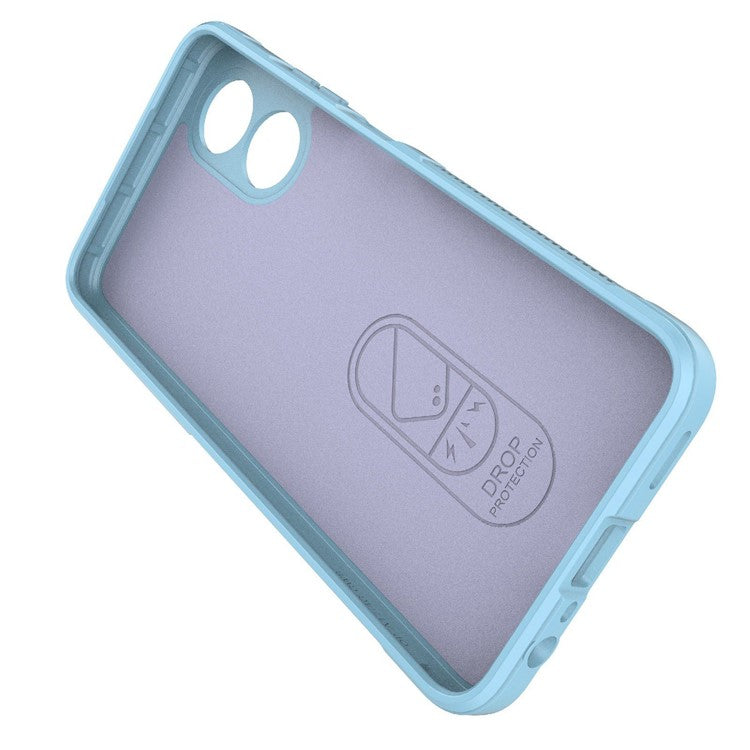 Shockproof Mobile Phone Cover for Oppo A17 4G, Drop Protection Soft TPU Protective Case - Baby Blue