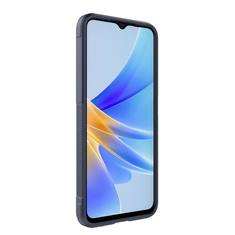 Shockproof Mobile Phone Cover for Oppo A17 4G, Drop Protection Soft TPU Protective Case - Dark Blue