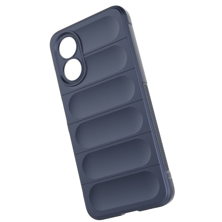 Shockproof Mobile Phone Cover for Oppo A17 4G, Drop Protection Soft TPU Protective Case - Dark Blue