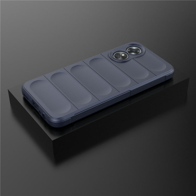 Shockproof Mobile Phone Cover for Oppo A17 4G, Drop Protection Soft TPU Protective Case - Dark Blue