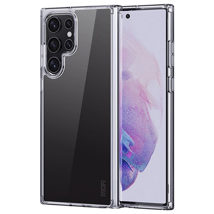 MOFI For Samsung Galaxy S23 Ultra Soft TPU Transparent Phone Case Anti-Yellow Shockproof Protective Smartphone Cover