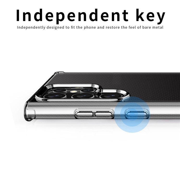 MOFI For Samsung Galaxy S23 Ultra Soft TPU Transparent Phone Case Anti-Yellow Shockproof Protective Smartphone Cover