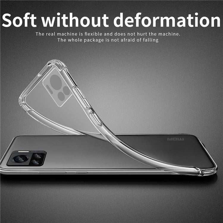 MOFI For Motorola Moto X30 Pro 5G / Edge 30 Ultra 5G Protective Phone Case Transparent Anti-fall TPU Mobile Phone Back Cover