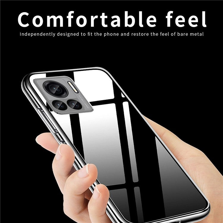 MOFI For Motorola Moto X30 Pro 5G / Edge 30 Ultra 5G Protective Phone Case Transparent Anti-fall TPU Mobile Phone Back Cover