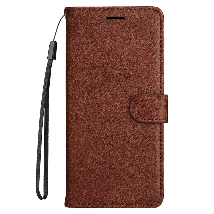 KT Leather Series-2 for OnePlus Ace Pro 5G / 10T 5G Anti-drop PU Leather Flip Wallet Case Solid Color Magnetic Closure Stand Phone Cover with Strap - Brown