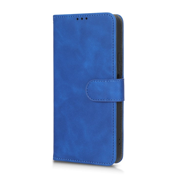 For Infinix Note 12 VIP 4G Anti-scratch PU Leather Phone Case Skin-touch Feeling Wallet Stand Magnetic Clasp Cover - Blue