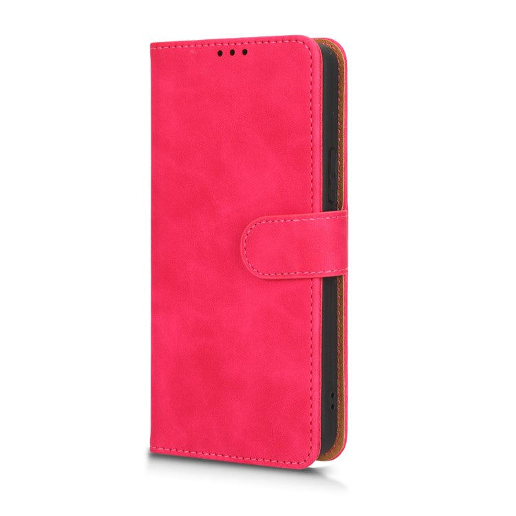 For Infinix Note 12 Pro 4G Stand Wallet Folio Flip Phone Case Skin-touch Feeling PU Leather Shockproof Cover - Red