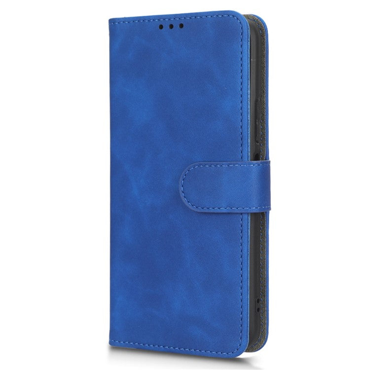 For Infinix Note 12 5G Skin-Touch Feeling Wallet Stand Phone Case PU Leather Full Protection Magnetic Clasp Cover - Blue