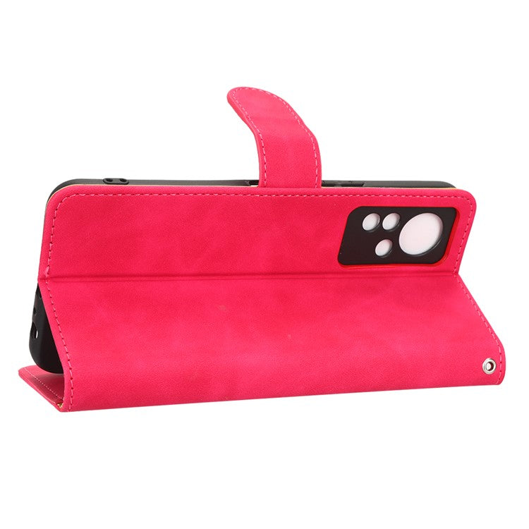 PU Leather Phone Cover for Infinix Note 11, Skin-Touch Feeling Wallet Stand Phone Shell Flip Protection Case - Rose