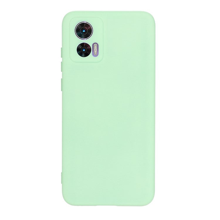 For Motorola Edge 30 Neo 5G / Edge 30 Lite Anti-scratch Liquid Silicone Cell Phone Case Shockproof Protective Cover with Strap - Green