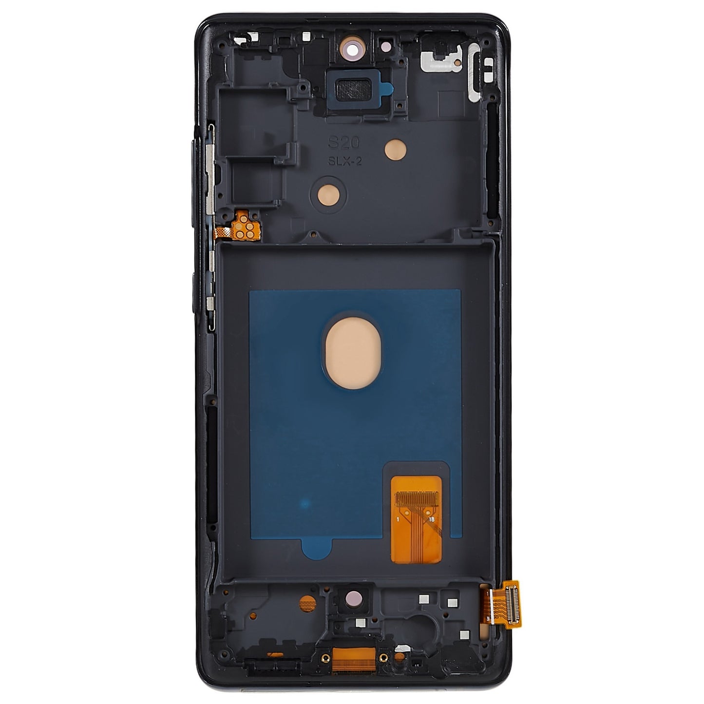 For Samsung Galaxy S20 FE G780 / S20 FE 5G G781 Grade C OLED Screen and Digitizer Assembly + Frame (Without Logo) - Black
