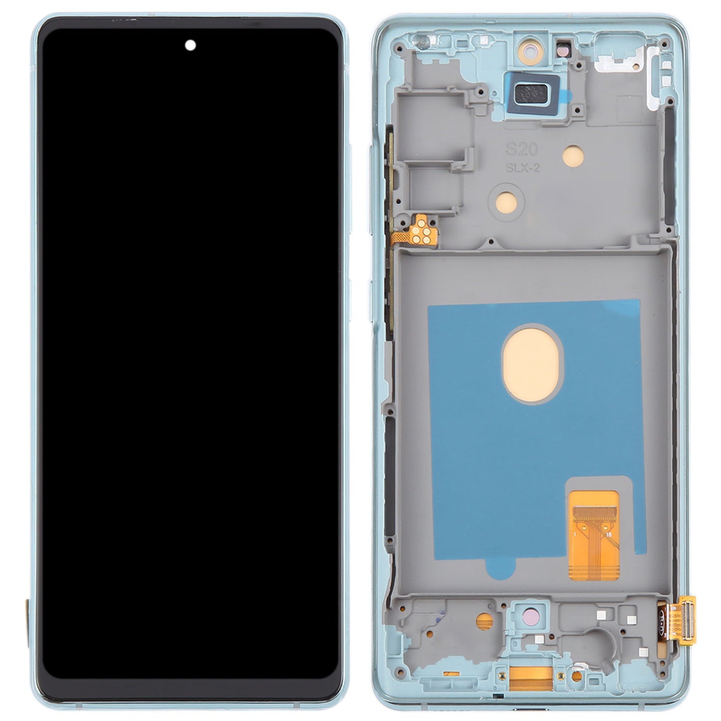 For Samsung Galaxy S20 FE G780 / S20 FE 5G G781 Grade C OLED Screen and Digitizer Assembly + Frame (Without Logo) - Green
