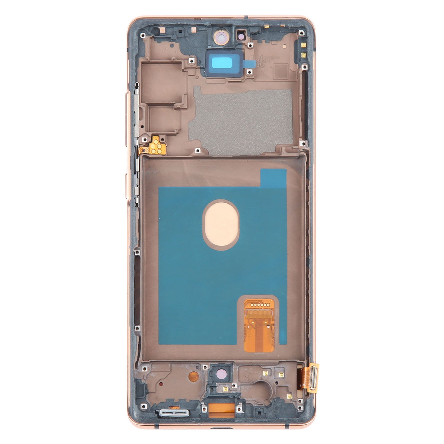 For Samsung Galaxy S20 FE G780 / S20 FE 5G G781 Grade C OLED Screen and Digitizer Assembly + Frame (Without Logo) - Gold