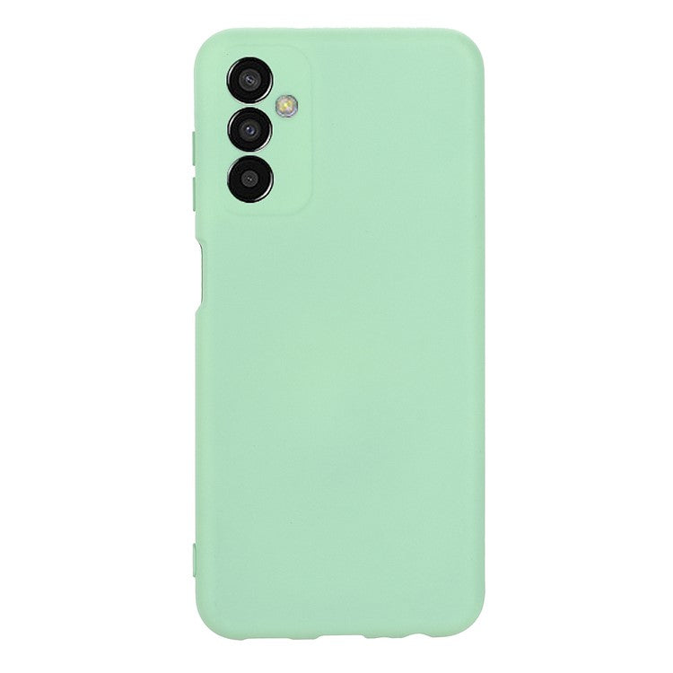 Shockproof Slim Case for Samsung Galaxy F13 4G Liquid Silicone Phone Cover Anti-Drop Protective Case with Strap - Green