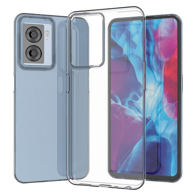 For Oppo A57 (2022) 5G / A77 5G / OnePlus Nord N300 5G Slim Thin Shockproof Phone Case Transparent TPU Anti-Scratch Cover