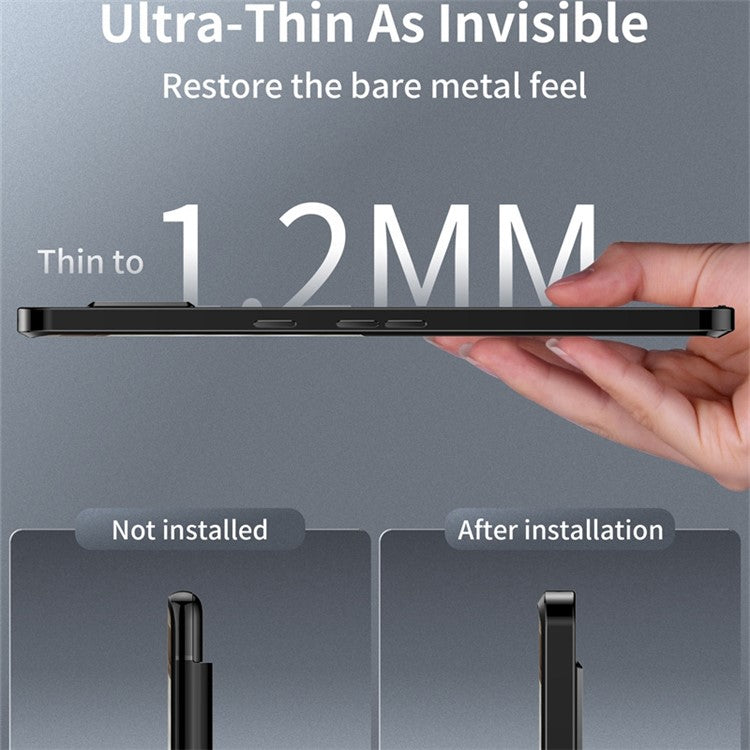 For Google Pixel 7 5G Fall Proof Magnetic Adsorption Matte Phone Cover TPU Back + Metal Edge Integrated Lens Protection Case - Black