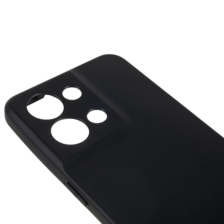 TPU Back Shell for Oppo Reno8 5G (Global Version), Fingerprint Free Matte Protective Cover Phone Case - Black