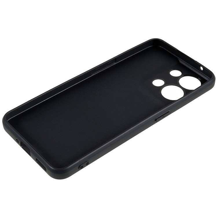 TPU Back Shell for Oppo Reno8 5G (Global Version), Fingerprint Free Matte Protective Cover Phone Case - Black