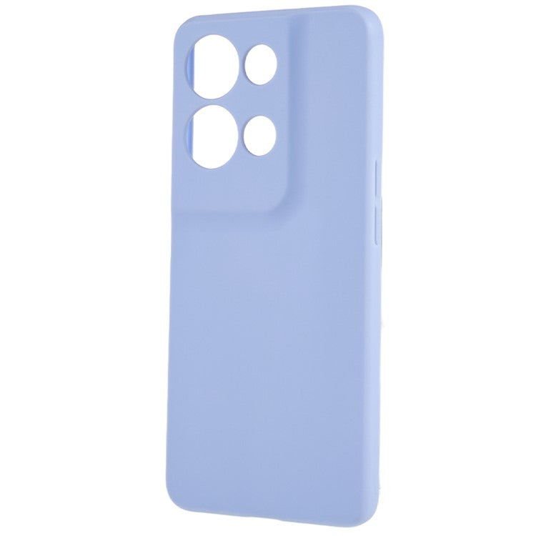 TPU Back Shell for Oppo Reno8 5G (Global Version) , Fingerprint Free Matte Protective Cover Phone Case - Light Purple