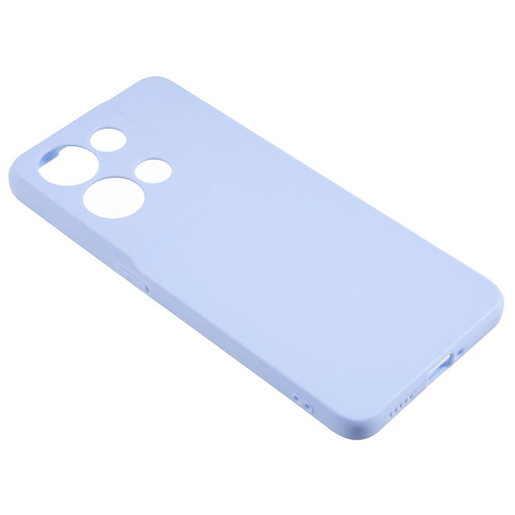 TPU Back Shell for Oppo Reno8 5G (Global Version) , Fingerprint Free Matte Protective Cover Phone Case - Light Purple