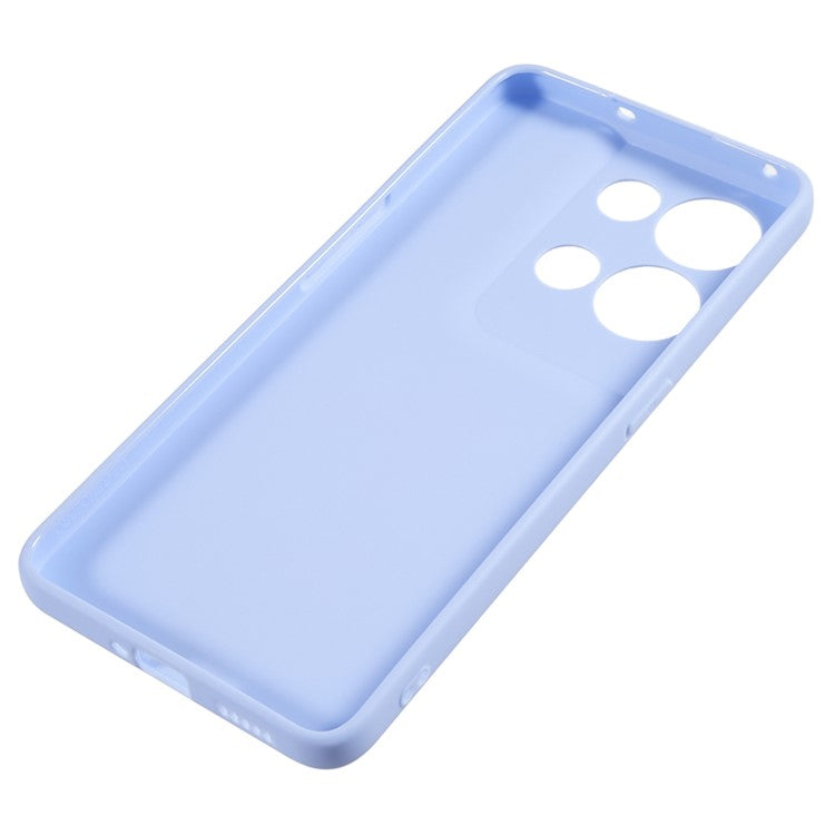 TPU Back Shell for Oppo Reno8 5G (Global Version) , Fingerprint Free Matte Protective Cover Phone Case - Light Purple