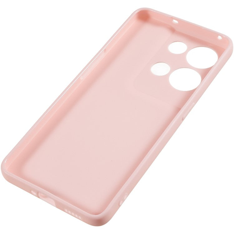 TPU Back Shell for Oppo Reno8 5G (Global Version) , Fingerprint Free Matte Protective Cover Phone Case - Pink