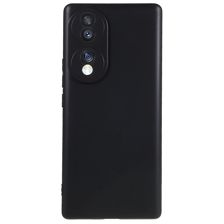 For Honor 70 5G Flexible TPU Phone Drop-proof Case Matte Anti-scratch Protective Cover - Black
