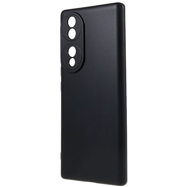 For Honor 70 5G Flexible TPU Phone Drop-proof Case Matte Anti-scratch Protective Cover - Black