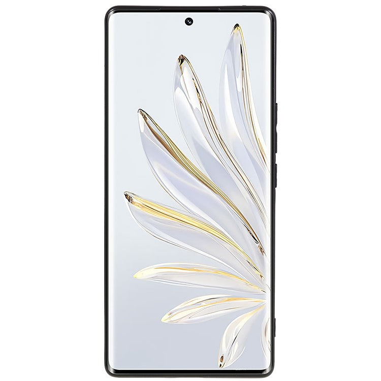 For Honor 70 5G Flexible TPU Phone Drop-proof Case Matte Anti-scratch Protective Cover - Black