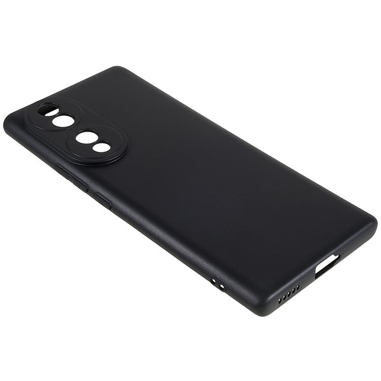 For Honor 70 5G Flexible TPU Phone Drop-proof Case Matte Anti-scratch Protective Cover - Black