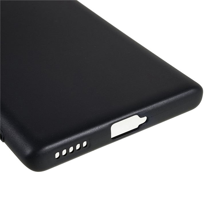 For Honor 70 5G Flexible TPU Phone Drop-proof Case Matte Anti-scratch Protective Cover - Black