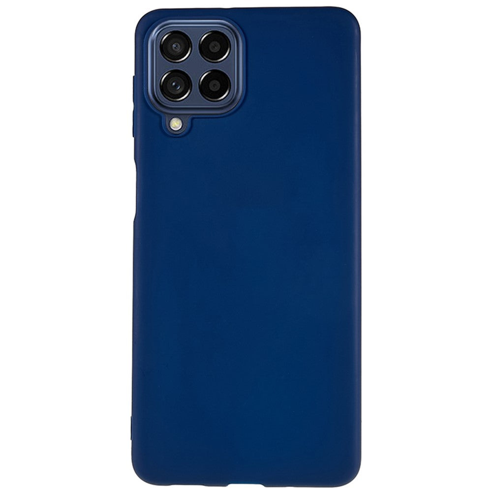 For Samsung Galaxy M53 5G Soft TPU Matte Phone Case Anti-fingerprint Anti-drop Back Cover - Sapphire