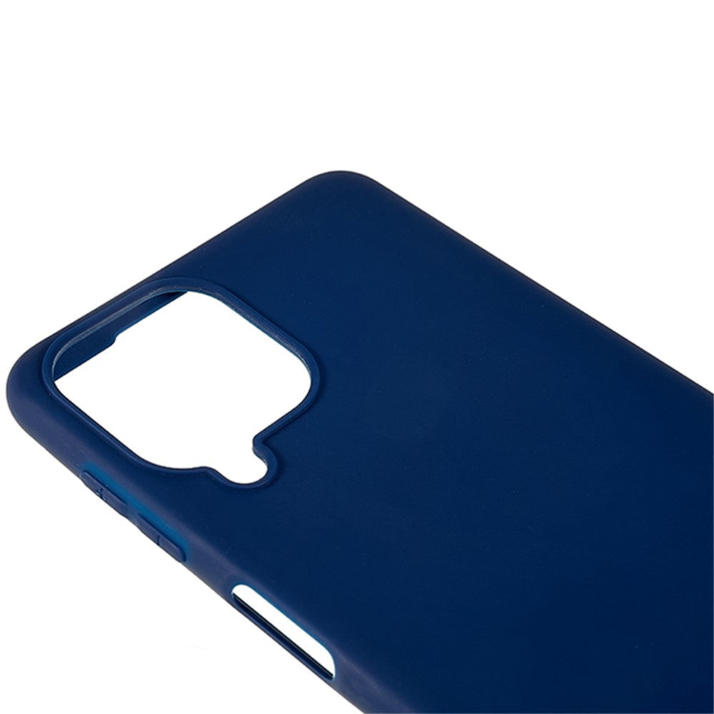For Samsung Galaxy M53 5G Soft TPU Matte Phone Case Anti-fingerprint Anti-drop Back Cover - Sapphire